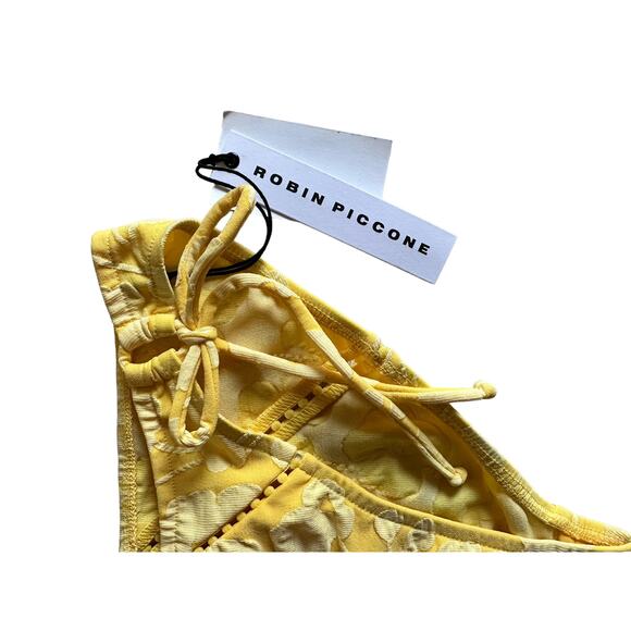 Robin Piccone women's Sadie marigold‎ Bikini Bottom Large NEW $66 - Picture 3 of 9